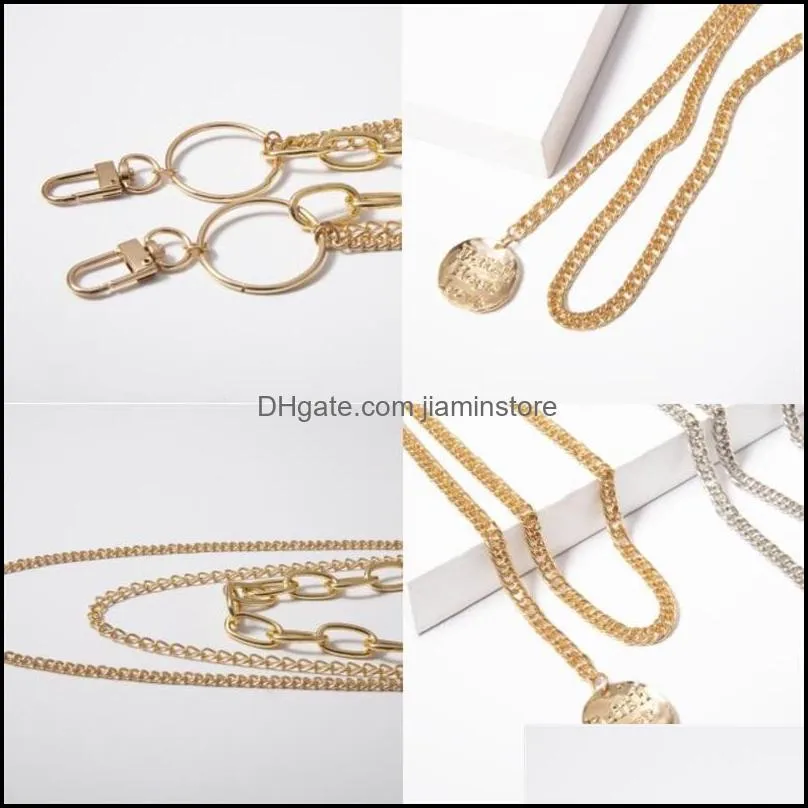 gold chains multilayer belly chains women dresses pants waist chain body chain hip hop jewelry body piercing jewelry 1861 t2