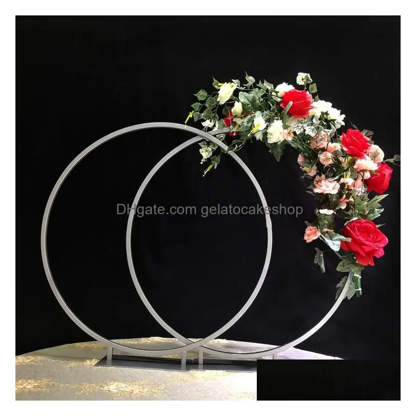  selling wedding flower arches round metal arch for table centerpieces decorations