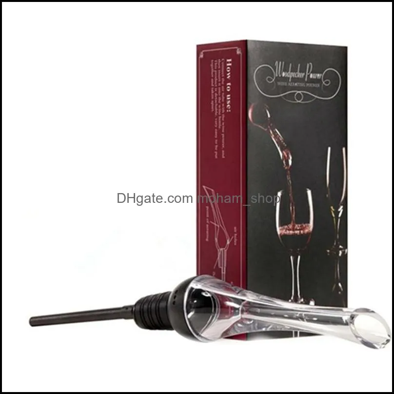 wine aerator pourer wine decanter wine pourware compliant with family gatherings parties cocktails etc gift box packaging black