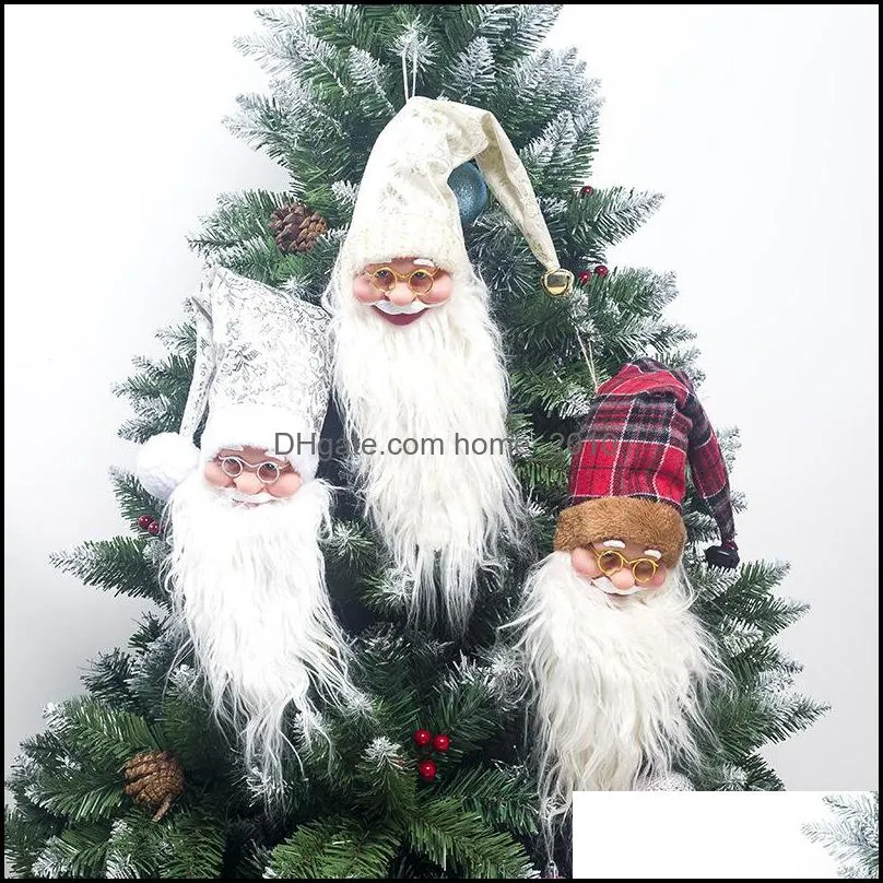 xmas decorations claus wine cover faceless evade glue doll wines bottle decoration christmas nordic land god santa hanging ornament