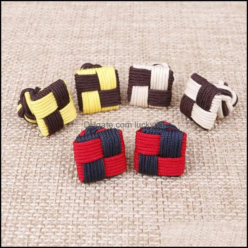 weave thread buckle clasps shirt chinese knot colorful diy button mini delicate men women gift 5fk q2