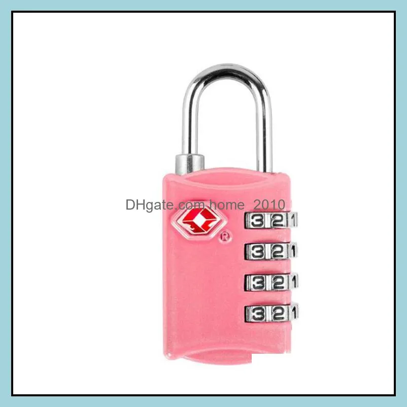 customs locks 4 digit code combination lock resettable travel luggage padlock suitcase high security locks ysy43q