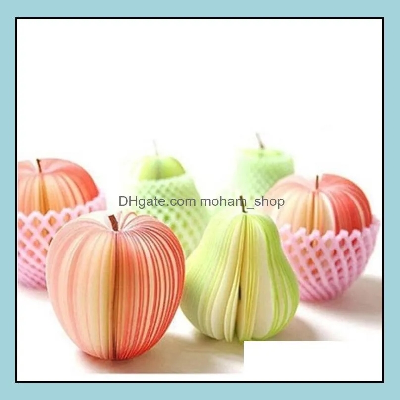  est diy cute  green pear notes paper fruit vegetables memo pads sticky notes paper  up notes office papelaria