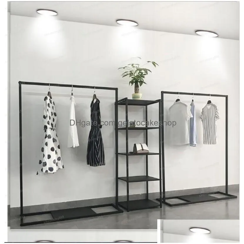 commercial furniture womens apparel shop show rack clothes racks landing in zhongdao window is hanging