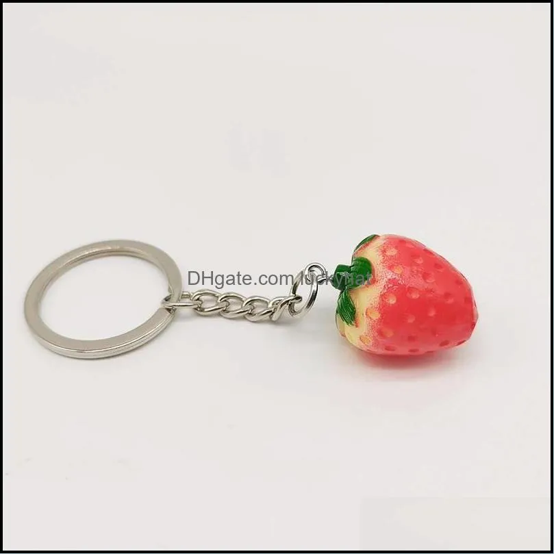 creative medium 2.5cm strawberry keychain pendant earrings earrings pendants jewelry accessories gift 1957 t2