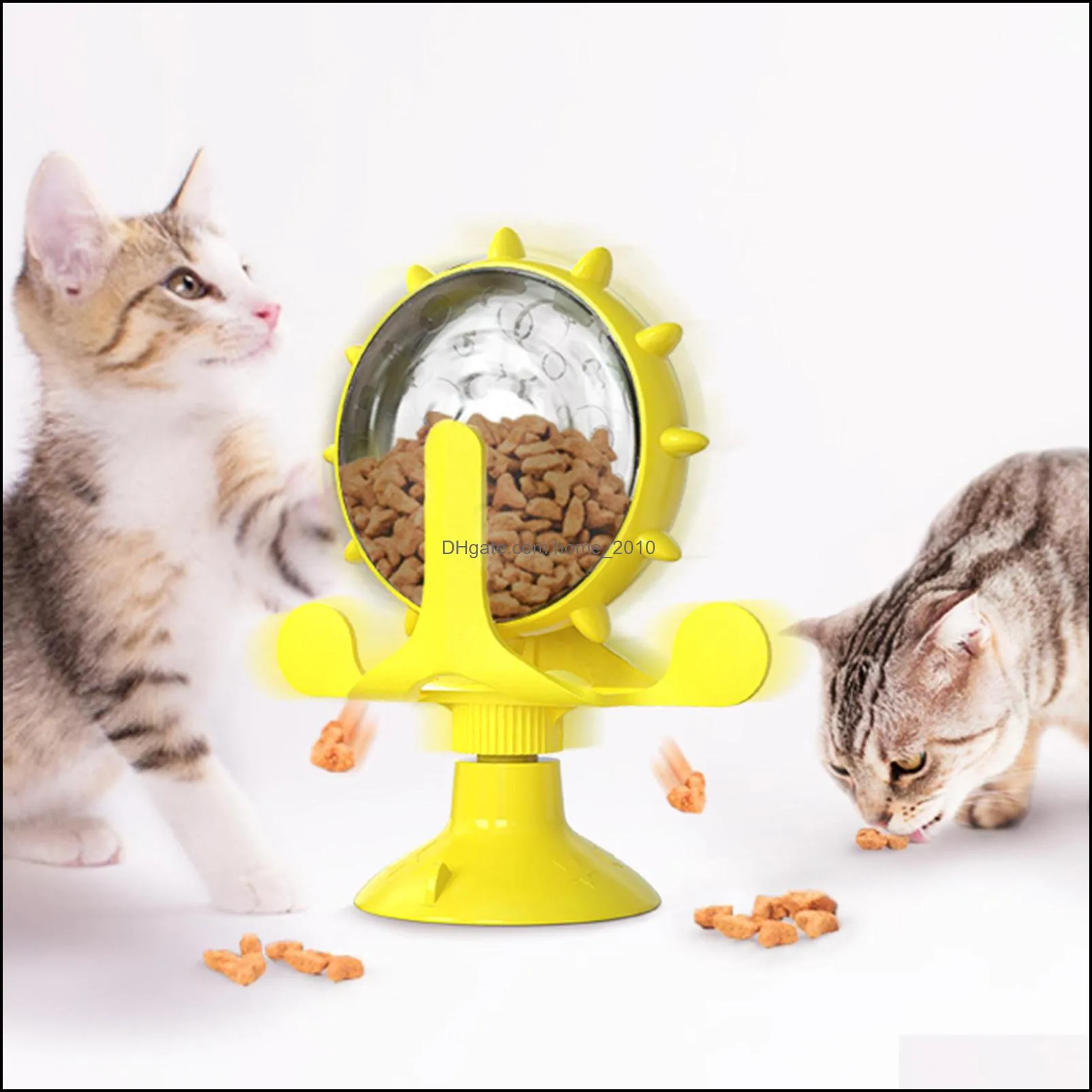 windmills leaky cat food ball toy cats turntable bucket implement windmill dog pet products wy1319