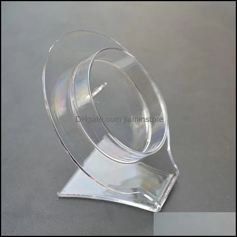 clear acrylic jewelry stand bracelet display holder bangle organizer rack collar stands 438 h1