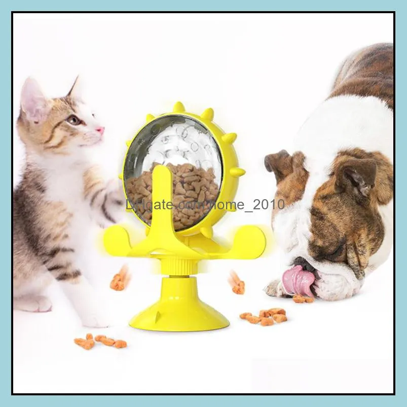 windmills leaky cat food ball toy cats turntable bucket implement windmill dog pet products wy1319