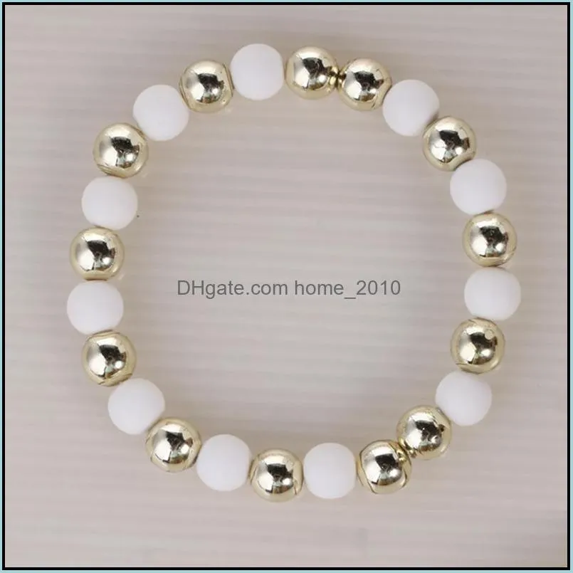 4pcs/set fashion multilayer crystal candy beads tassel bracelets bangles strand stretch friendship bracelets for women lls476