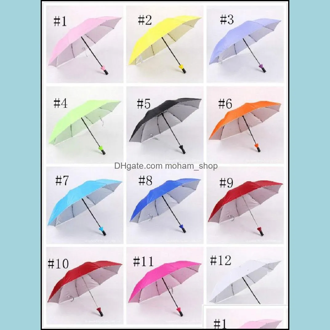 creative bottle umbrella 3 folding wine bottle umbrella sun rain umbrella windproof sun shade umbrellas for women men
