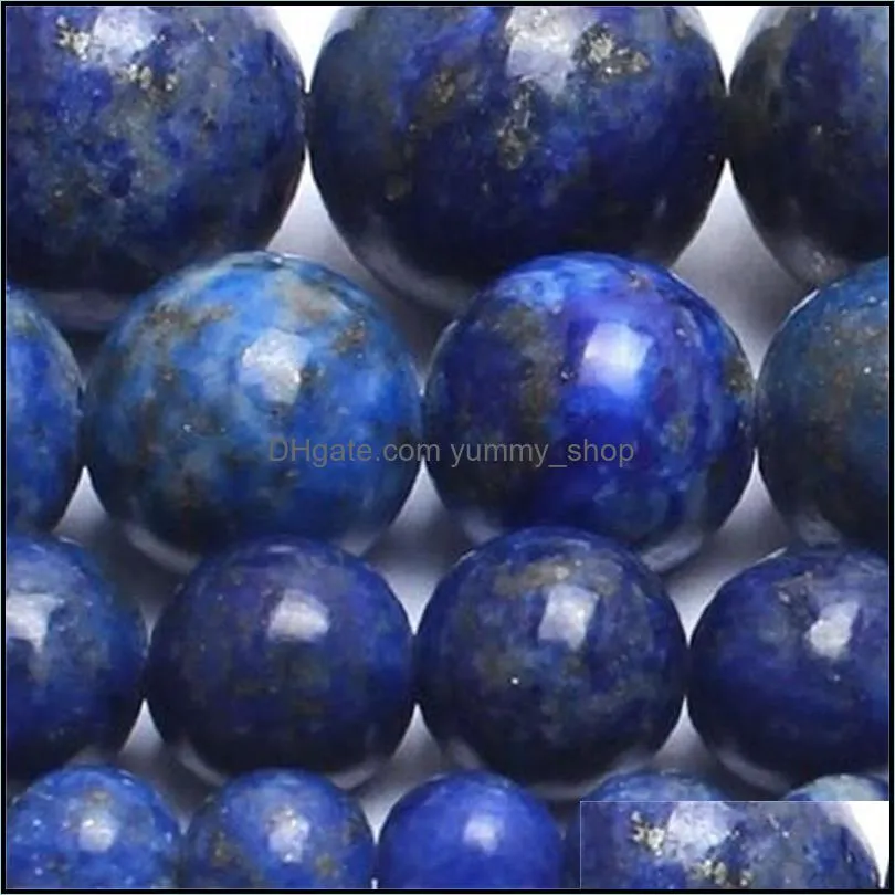natural stone lapis lazuli round loose beads 15 strand 4 6 8 10 12mm pick size diy necklace braceletf00078 1696 q2