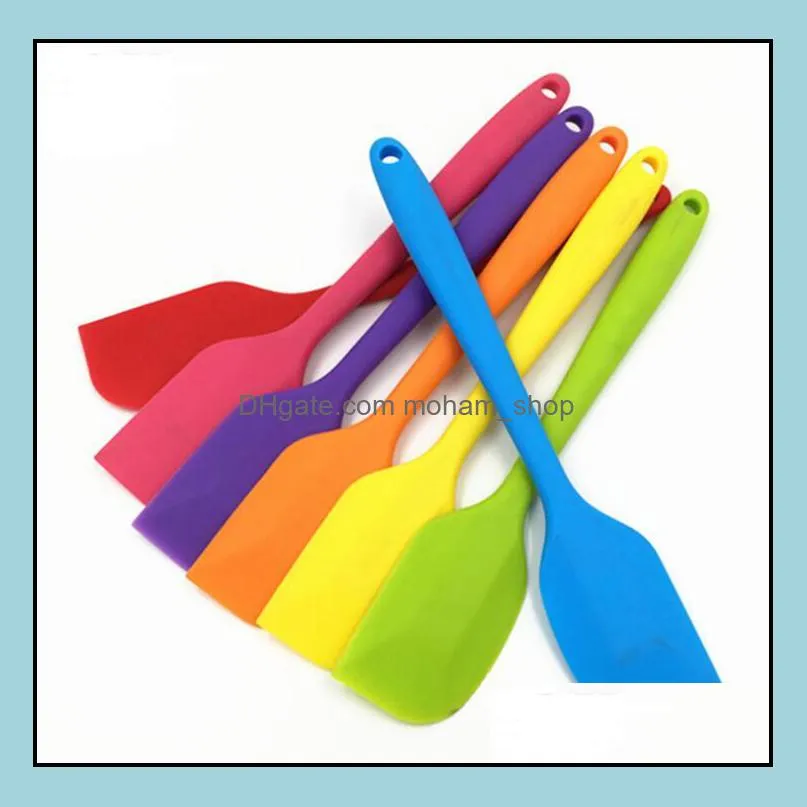  silicone spatula cream/butter scraper nonstick rubber cake spatula for cooking baking heat resistant dishwasher safe bake tools