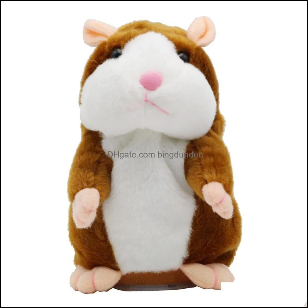 electric talking hamster plush stuffed animals toy learn speak talk christmas children nodding toys gift pae10940