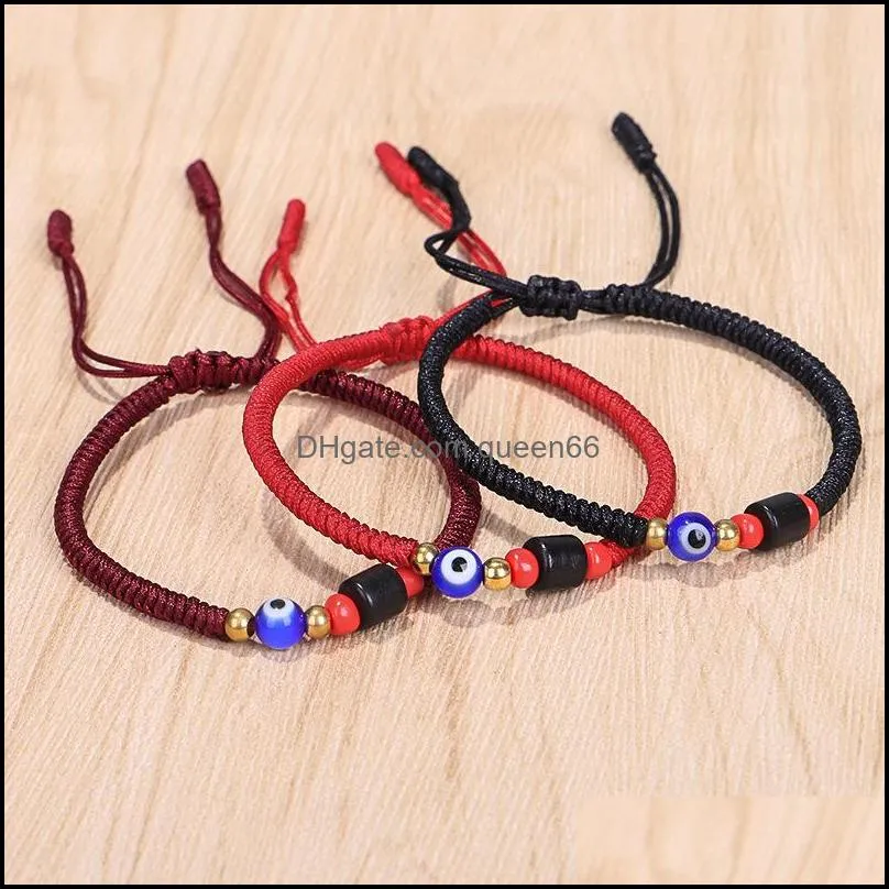 red rope tibetan buddhist bracelets love lucky mexican friendship bracelets evil blue eye bracelets for women men