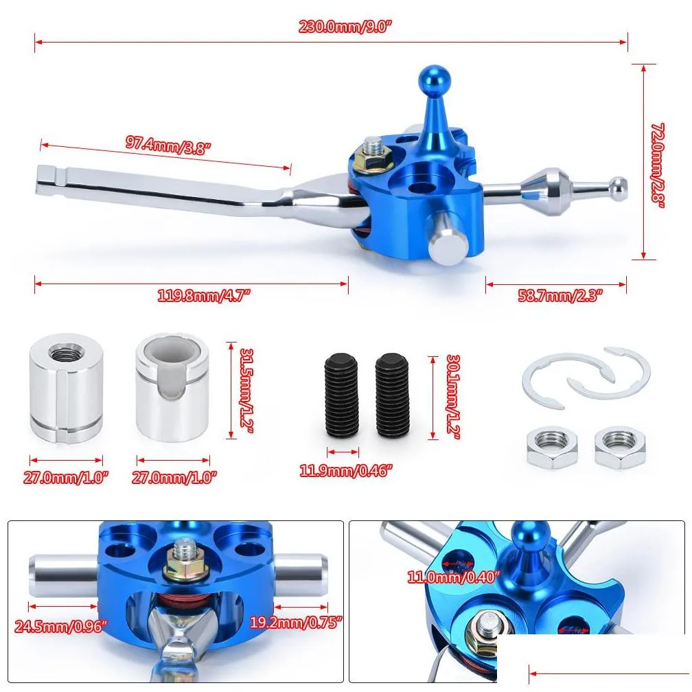  shift lever short shifters quick gear shifter kit quicker shift for porsche 911/996 turbo awd boxster/986/s 5335