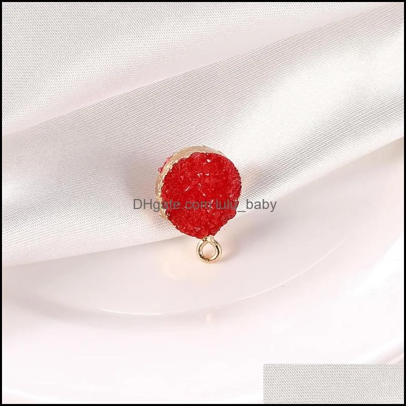 2020 fashion hoop resin stone charm colorful stud eaarring jewelry accessories for women earrings pendent wholesalez