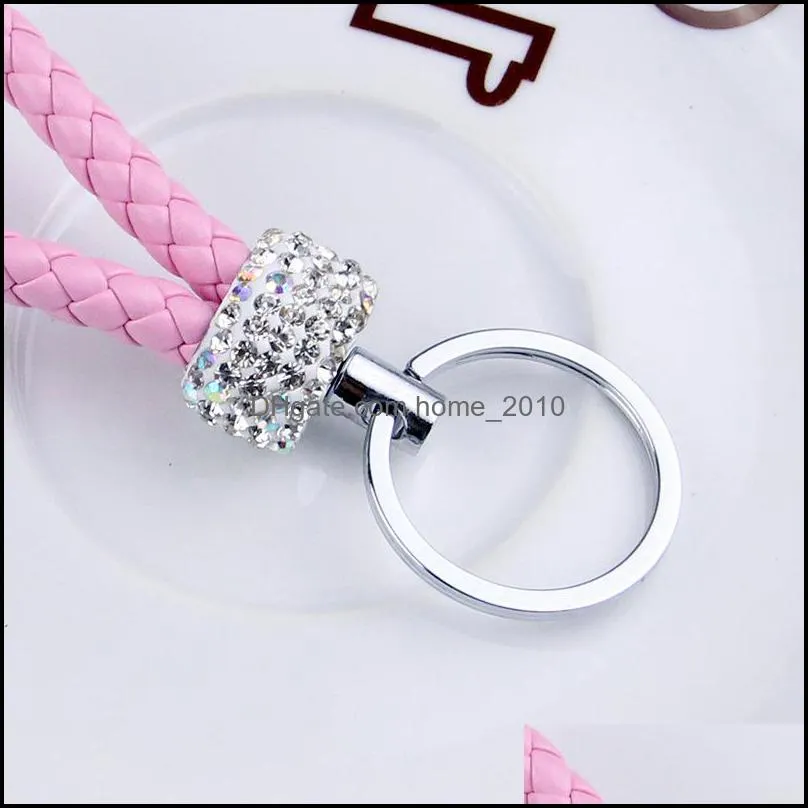 diamond encrusted key pendant creative key ring key chain fashion accessories ladies party small gifts wq640