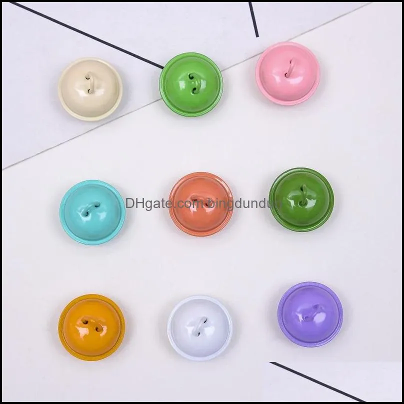 22mm candycolored paint small bells party pet decorate keychain accessories christmas decoration color boll pad11073