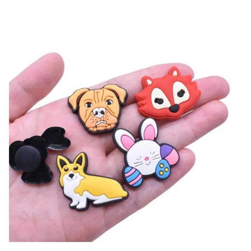 100pcs custom mix cartoon shoecharms buckle for clog bracelet wristband decoration accessories kids gift