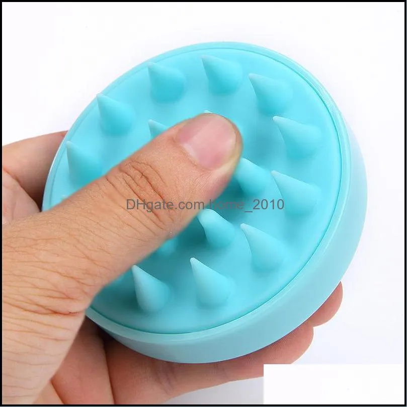 massage brush washing hair scalp scrub air cushion silicone shampoo combs cleaning bathroom accessories women bath wq355