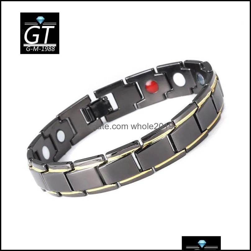 jewelry man titanium steel magnetic bracelet haberdashery fashion accessory strap bracelet