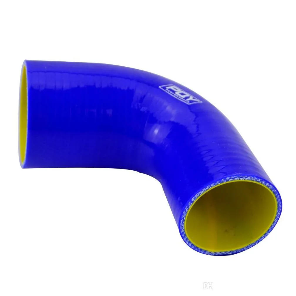  22.5 51mm63mm 90 degree elbow reducer silicone hose pipe turbo intake blue or black with inner yellow sh902025qy