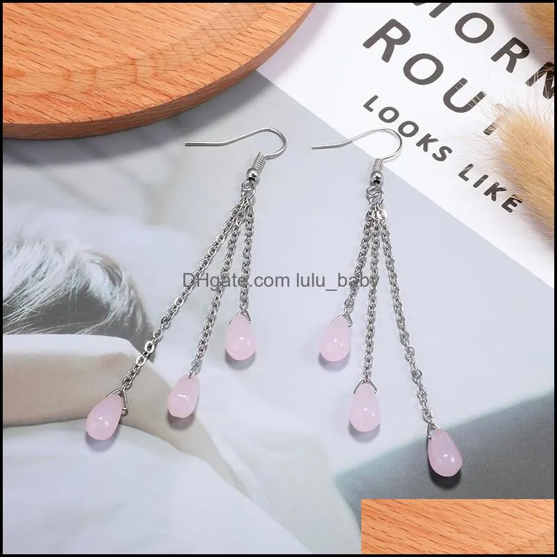  fashion crystal tassel drop earrings long silver chain dangle earring for women design jewelry gifts summer love 2019