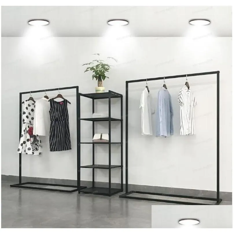 commercial furniture womens apparel shop show rack clothes racks landing in zhongdao window is hanging