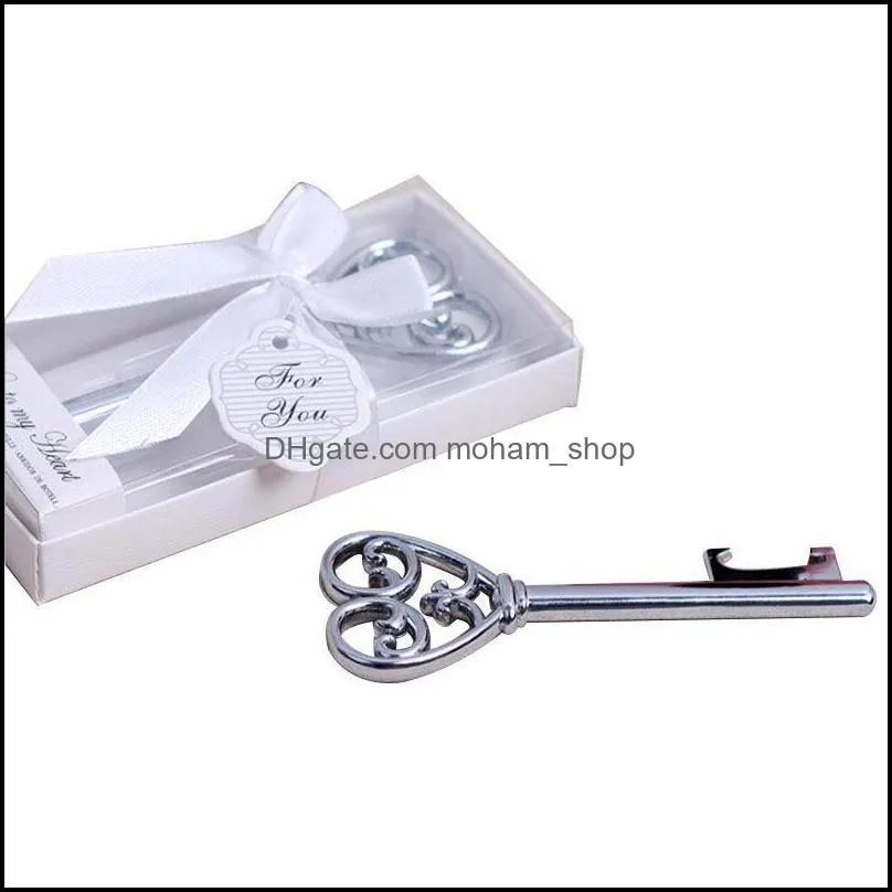 key to my heart bottle opener silver key shaped beer bottle cap opener with exquisite packaging for wedding party favors gift