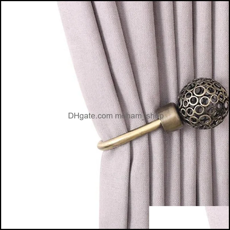 other home decor large stylish curtain hold back metal tie tassel arm hook loop holder u shaped round window wall decoration hanger