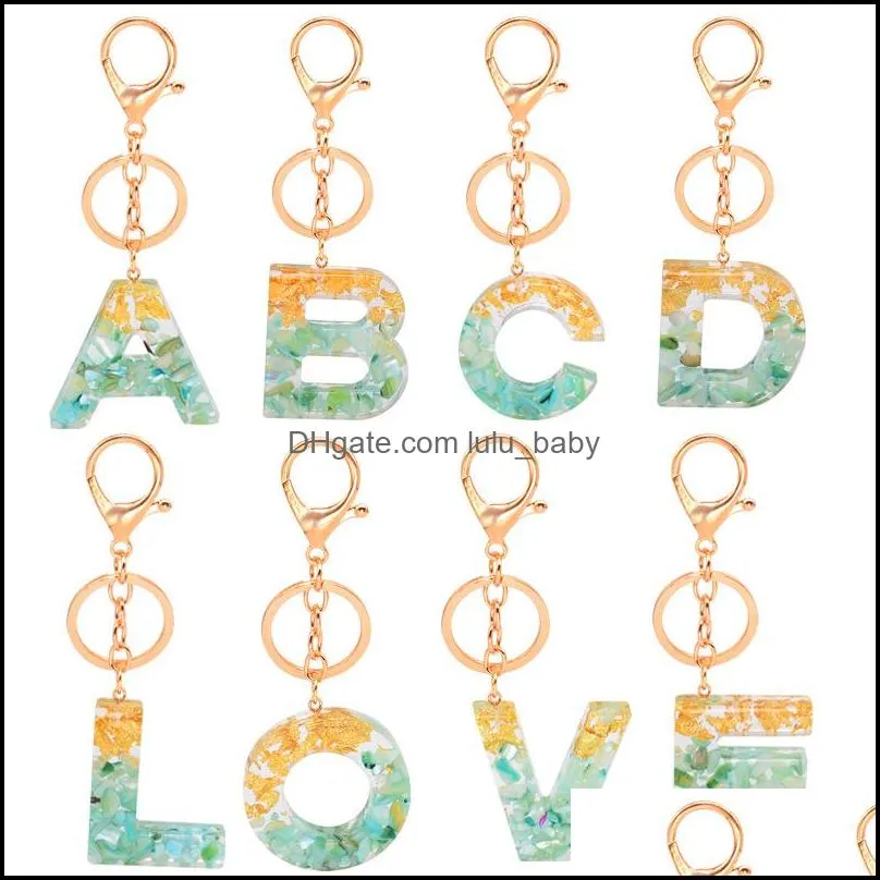 az letter keychain acrylic resin alphabet keyfobs holder accessories capital english word keyring charm pendant p309fa