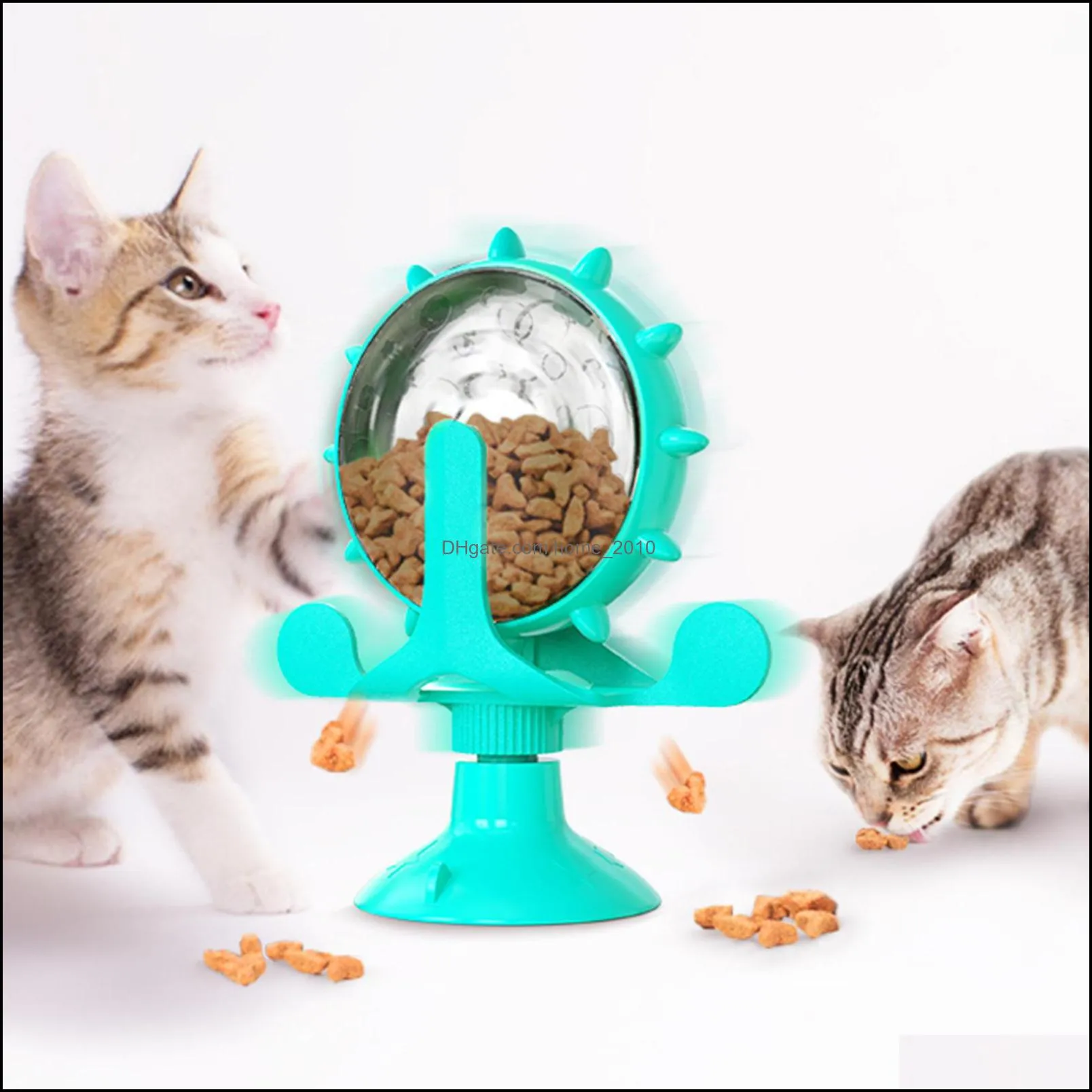 windmills leaky cat food ball toy cats turntable bucket implement windmill dog pet products wy1319