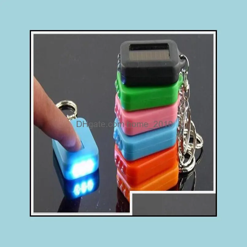 led keychain light emergency led lamps torch flashlight of key fob solar energy power keychain lamp light part gift multi light wy907w