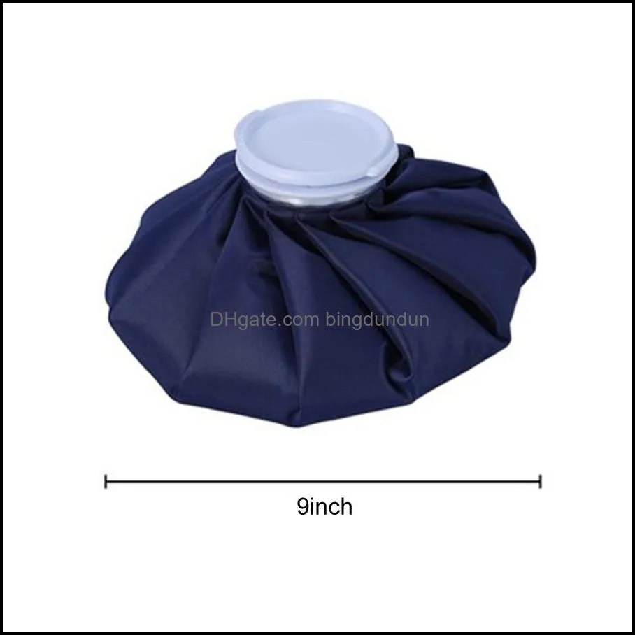 9 inch customizable blue first aid health care cold therapy ice pack reusable sport injury ice bag medical cooling ice bag dh06511