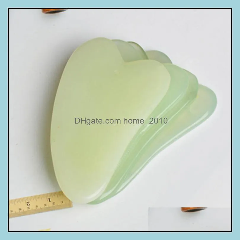 natural xiuyan stone green jade guasha gua sha board party favor massager for scrapping therapy jades roller wll901