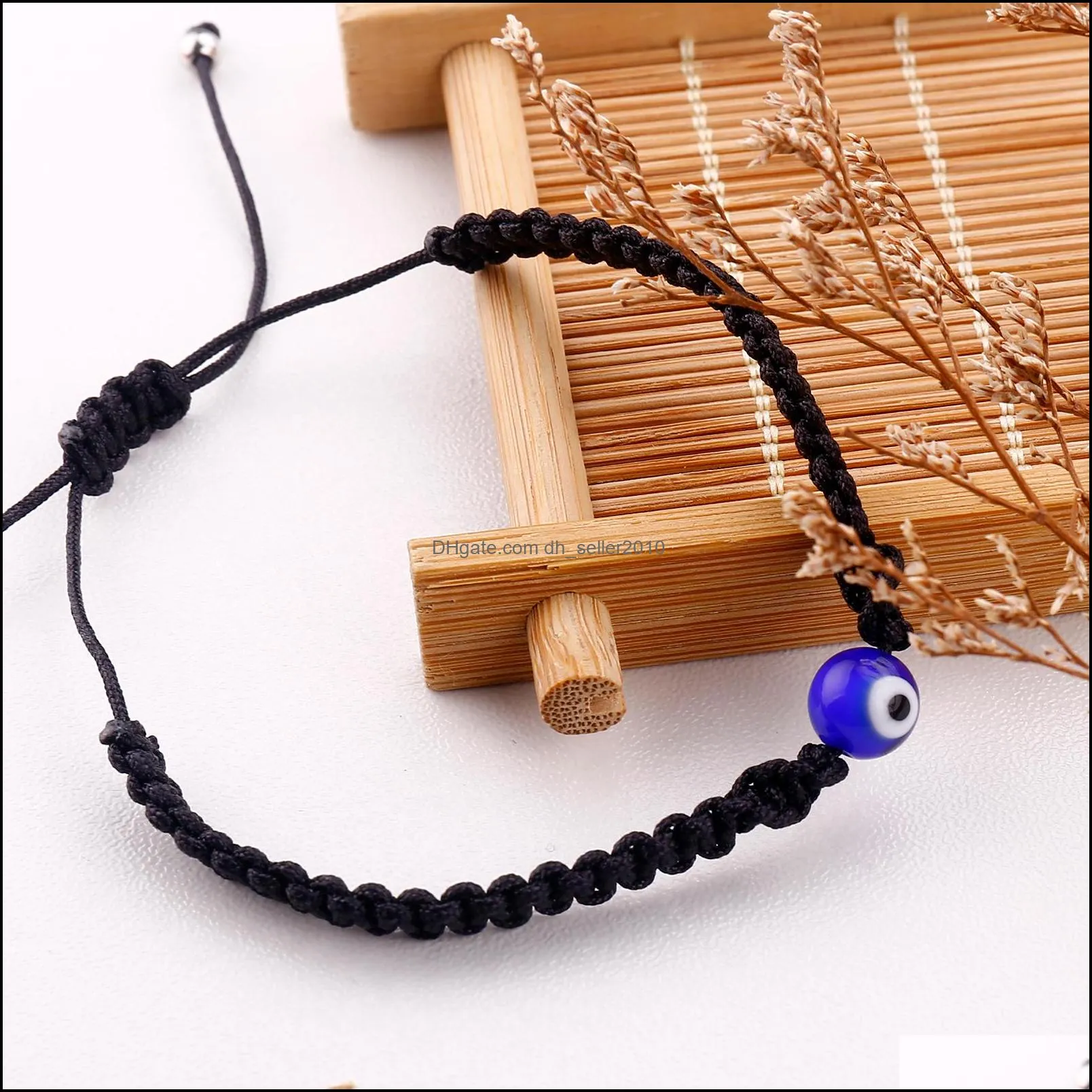 lucky eye turkish evil blue eye chain bracelets for women men handmade braided rope red bracelet female