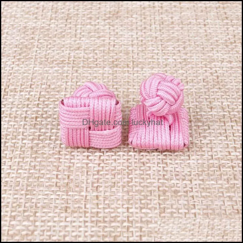 weave thread buckle clasps shirt chinese knot colorful diy button mini delicate men women gift 5fk q2