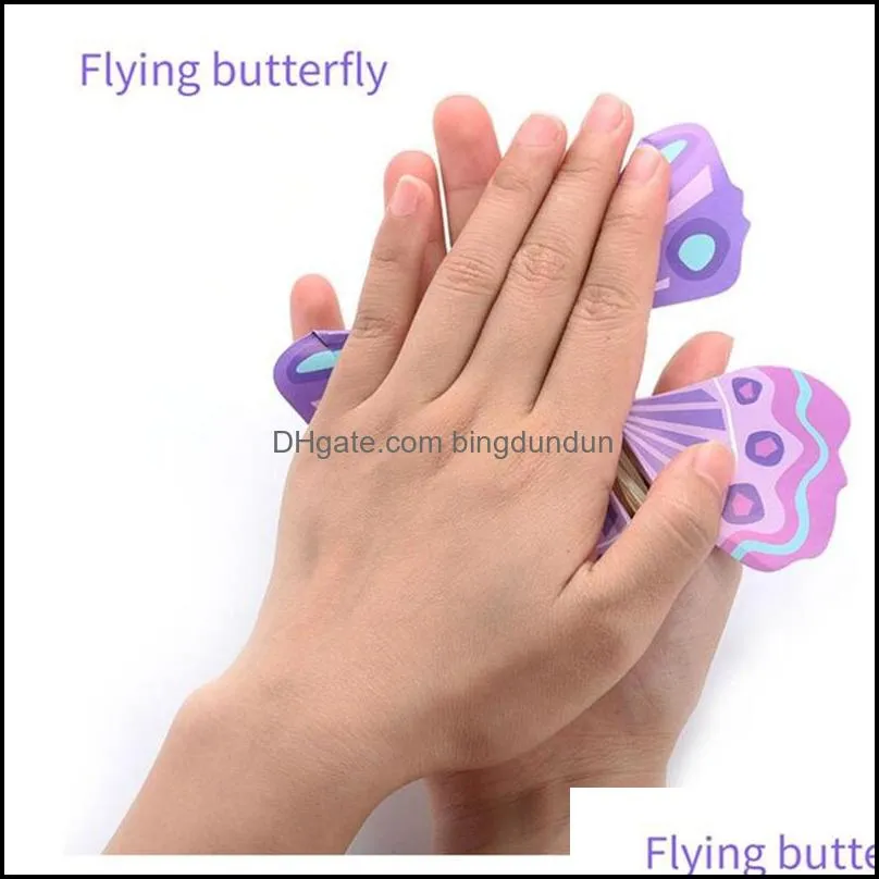 3d magic flying butterfly diy novel toy various playing methods props tricks party favor jja152