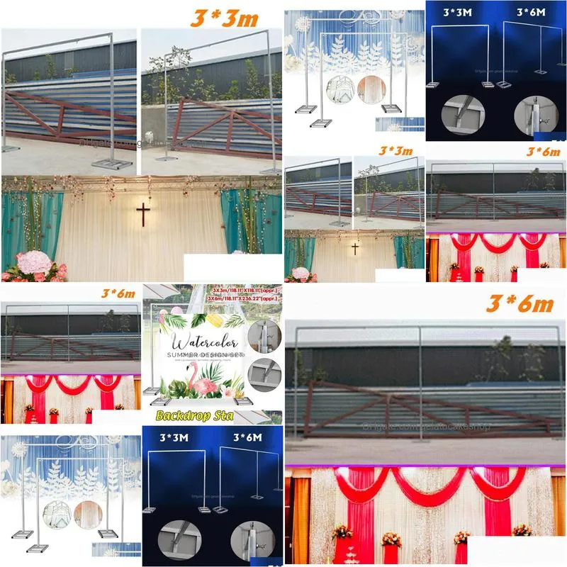 10ft x20ft heavy duty adjustable backdrop stand pipe and drape kit wedding p ography backdrop stand
