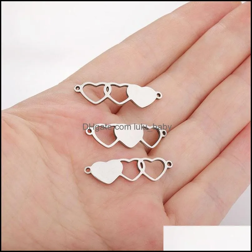 Round Heart Amalgam Alloy Charm Components For DIY Jewelry Making