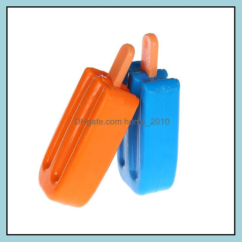 pets popsicle shaped bite toy dogs ice cream molar dog pvc resistance sound toys wy1326