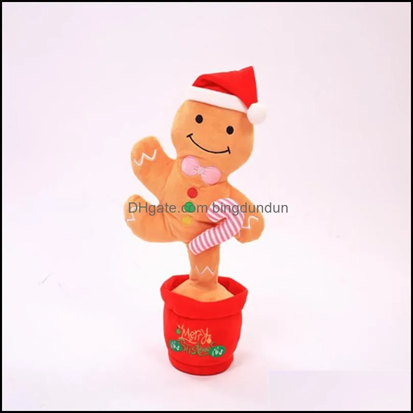 wriggle dancing christmas tree elk sing electronic plush toy decoration for kids funny early childhood education toys paa10305