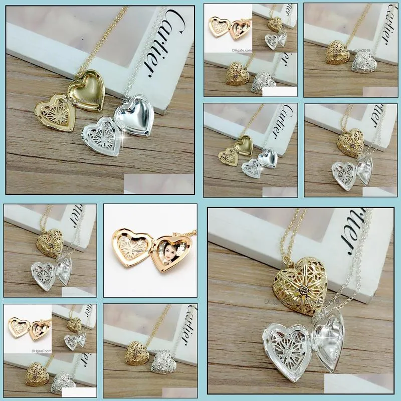 pretty open locket necklace valentine lover gift p o phase box necklaces frames jewelry for women girlfriend gift heart beautiful