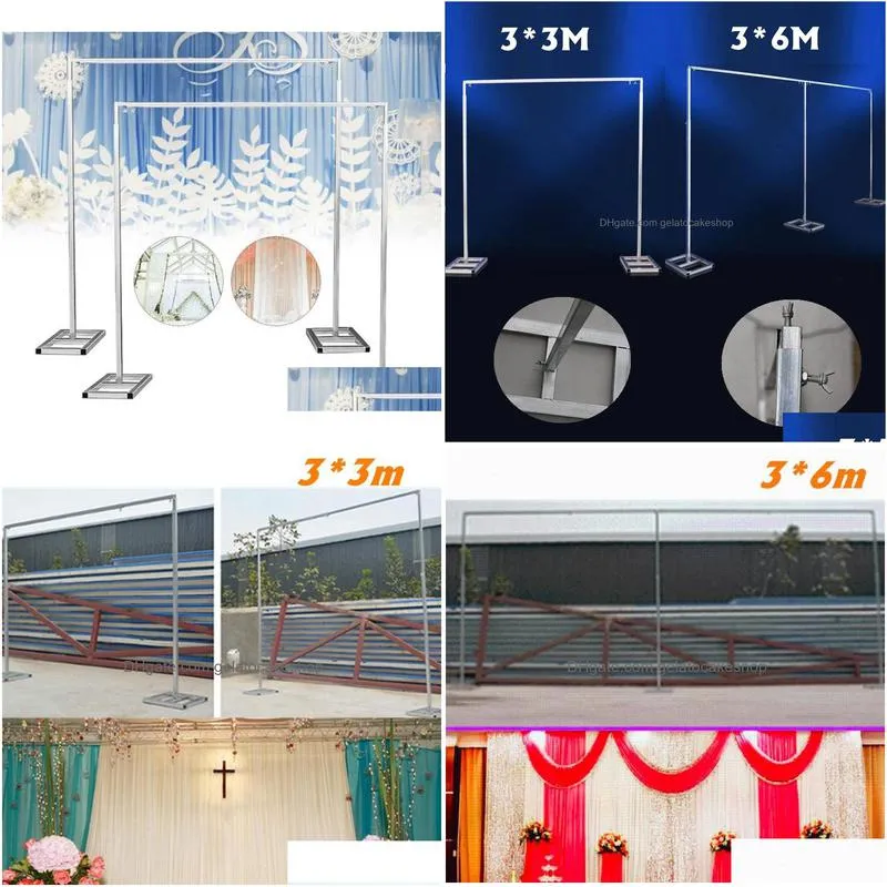 10ft x20ft heavy duty adjustable backdrop stand pipe and drape kit wedding p ography backdrop stand