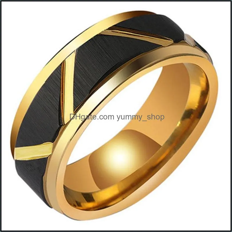 korean tungsten gold ring for men 815 r2