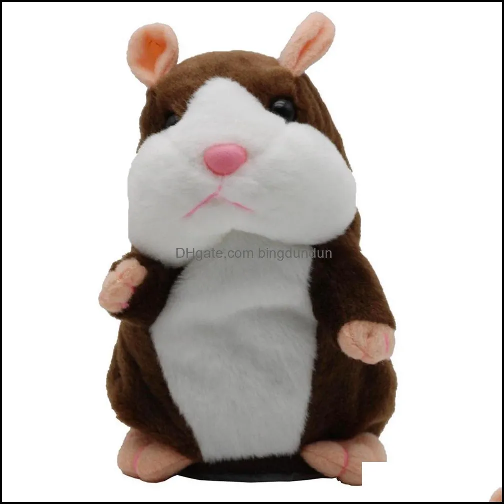 electric talking hamster plush stuffed animals toy learn speak talk christmas children nodding toys gift paf11214