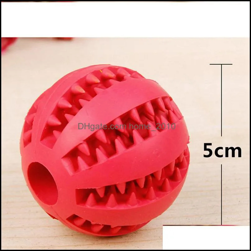 rubber chew ball dog toys training toy toothbrush chews food balls pet product drop ship wll415