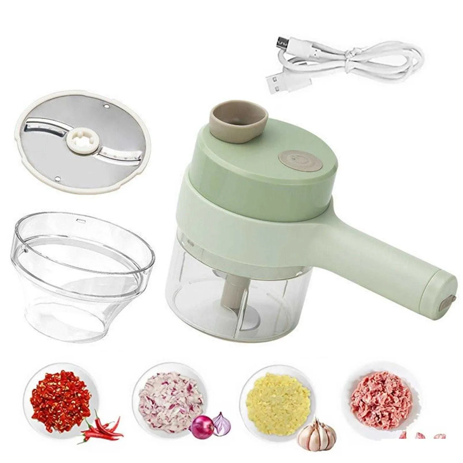  1pcs electric garlic chopper mini food chopper for baby food blender cordless garlic masher portable garlic press l8t2