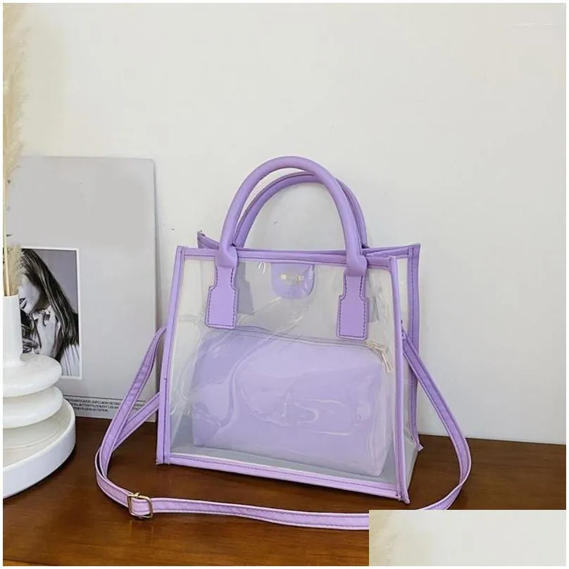 evening bags fashion pvc jelly bag women small transparent handbag summer clear shoulder