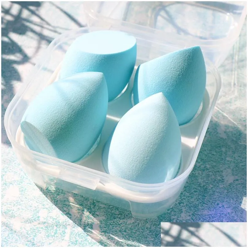 sponge for makeup  with box foundation powder blush make up tool kit egg sponges cosmetic puff holder